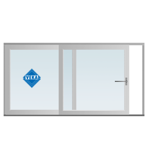 VEKA Vekamotion 82 system, a lift-and-slide door